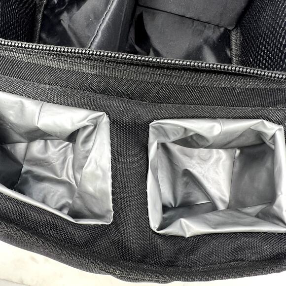 Britax Car Seat Caddy Organizer Insulated cup holders Black Eight Mesh Pockets - Picture 7 of 9